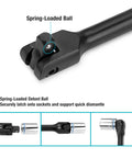 Badass Heavy Duty Breaker Bar Set With Premium Chrome Alloy Build And Durable Black Phosphate Coating for secure socket attachment.
