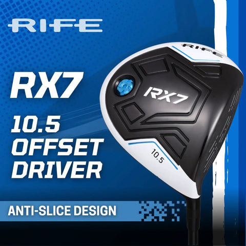 Offset Anti Slice Driver With 10.5 Degree Draw Bias 460cc Titanium Head USGA Approved Golf Club Right Handed Regular Flex Mens
