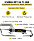 Hydraulic Outboard Steering Kit For 90HP Motors With Helm Pump Cylinder Marine Steering System Upgrade Durable Aluminum Alloy Casing