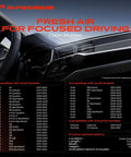 Activated Carbon Cabin Air Filter For Audi and Porsche models list and dashboard view
