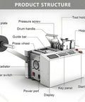 Product structure diagram of Professional Heavy Duty Electric Conduit And Automatic Heat Shrink Tube Cutter With A Beefy 300 Watt Motor