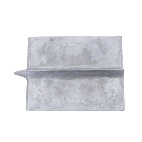 Top view of Heavy Duty Zinc Concrete Groover With DuraSoft Handle 6 By 4 And Three Eighths Inch Blade for smooth clean grooves.