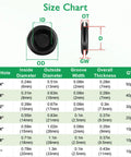 Size chart for Pro Grade Rubber Grommets Kit For Automotive Wiring, detailing dimensions and quantities of assorted sizes.