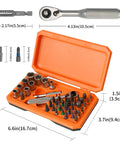 Dope Magnetic Bit Driver And Mini Ratchet Set With A 72 Teeth Bidirectional Ratchet And 70 Nm Torque for various repairs shown with bits.