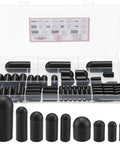 Vacuum Cap Assortment Kit With 87 Pieces In 11 Sizes For Automotive Hoses Ports Manifolds Carburetors And Pipelines