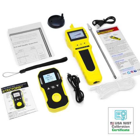 CO Detector With Built In Pump For Easy Air Sampling No Joke 0 To 1000 PPM Range USA NIST Calibrated USB Rechargeable