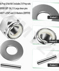 MKP-34 Prop Nut Kit for Minn Kota trolling motors, showing steel prop nuts, shear pins, washers, compatible with MKP-33/38.