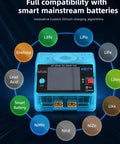 Dual Channel 650W Smart LiPo Battery Charger With Wireless Charging Panel And USB Output For 1 To 6S LiPo LiHV NiMH Pb Batteries