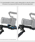 DSLR camera on On The Go Shoulder Rig Kit With 16 Inch 15mm Rod System Pro Level Camera Stabilizer For DSLR And Camcorder Filmmaking