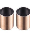Two copper-colored sleeve bearings with 35mm bore, 39mm OD, 50mm long