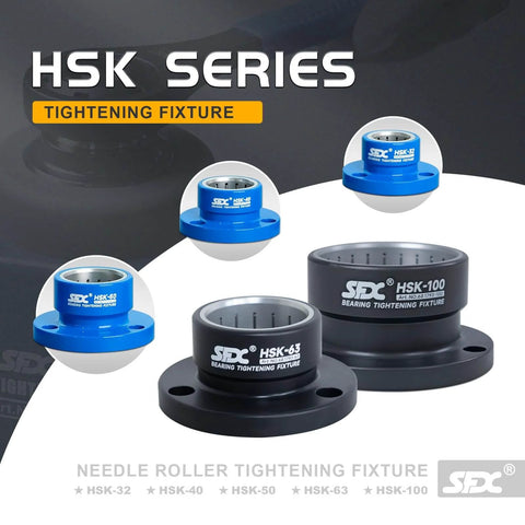 HSK63 Bearing Fixture Tightening Kit For HSK63A HSK63B HSK63C HSK63D HSK63E HSK63F Tool Holders, 16 Piece Needle Bearing