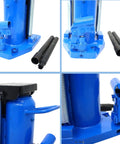 Close-up of Beast Mode Rock Solid Heavy Duty Hydraulic Toe Jack With 10 Ton Lifting Capacity and Precision Cast Spring components.
