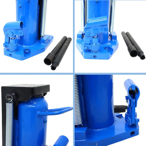 Close-up of Beast Mode Rock Solid Heavy Duty Hydraulic Toe Jack With 10 Ton Lifting Capacity and Precision Cast Spring components.
