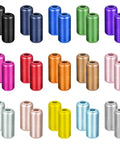 30 Pcs Aluminum No Tie Shoelace Lock Buckle Set With 15 Color Options For Sneakers Hiking Boots And Shoes Repair, Easy Turnbuckle Lace Fasteners, Durable Lace Tip Ends For Quick And Comfortable Lacing, assorted aluminum lace buckles