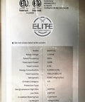 Label details on Built Tough Commercial Pizza Prep Table Refrigerator, 90 Inch Stainless Steel Workcounter, ETL Certified.