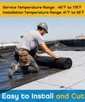 Top Shelf Epdm Rubber Roofing And Waterproofing Membrane Featuring 27.5 Mil Thickness For Badass Waterproof Protection On Flat Roofs easy installation on rooftop.