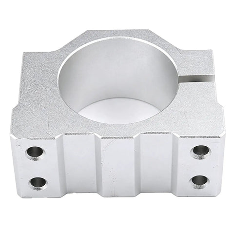 Solid Aluminum CNC Spindle Mount Bracket With Dead On Split Clamping Grip Offering A No Sweat Quick Release Swap Between 48mm And 52mm Bores.