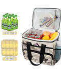 Desert Cowboys Insulated Lunch Bag With Shoulder Strap For Picnics Hikes Camping And Work On The Go 15L with cans and fruit