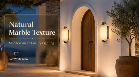Tonabona 2 Pack 2 Light 15" Natural Alabaster Oval Marble Farmhouse Bathroom Black Wall Sconce on a wall.