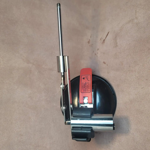 Beefy 45mm Vacuum Suction Base For Reciprocating Machinery And Precision Fixtures With ABS Pad Strong Adhesion On Glass Engraving And Non Porous Surfaces Ideal For Automated Equipment And Vibration Compatible Devices, side view