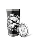 Stainless Steel Insulated Tumbler For Glider Pilots And Sailplane Fans Keeps Coffee Hot Through Tow Launches Thermals And Final Glide Perfect For Club Members Flight Training And Aero Tow Crews