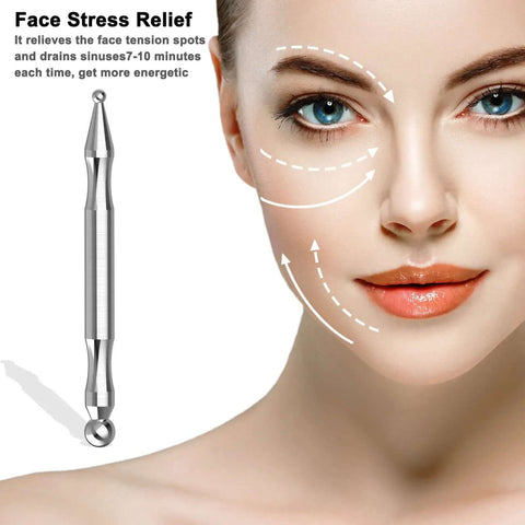 Pro Grade Stainless Steel Deep Tissue Massage Tool For Facial Reflexology And Trigger Point Therapy Sleek At Home Spa Massager