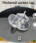 Heavy Duty 6 Pack Suction Cups With Thickened Pvc Sucker Pads And M6 X14 Thread Screws For Extra Strong Adhesive Glass Mount Holder showcasing thickened suction cups on a flat surface.