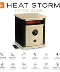Portable Electric Space Heater That Cranks Up The Heat With 1500 Watt Infrared Quartz Elements, Digital Thermostat LED