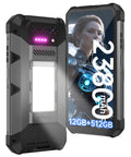 Badass Rugged Android 14 Smartphone With Dependable 4G Connectivity And A Dope 23800mAh Battery Paired With Blazing 120W Fast Charging showing its rugged design and screen.