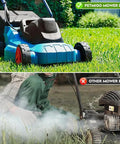 Comparison of PETMIGO mower belt with other mower belt on grass