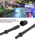 Truck Bushing Driver Kit With Double Sided Cone Anchor Pin Removal Tool in use for truck maintenance