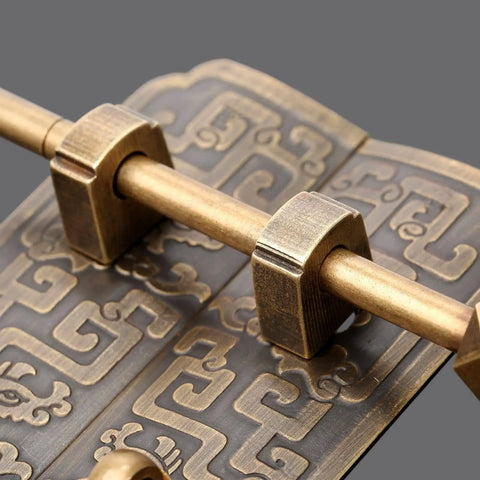 Antique Brass Cabinet Drawer Knob Handle For Furniture Decorative Door Hardware Easy Install Smooth Finish With A Retro Vibe Durable Solid Brass Drawer Pull For Cabinets And Wardrobes featuring ornate geometric design and solid bar