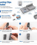 Instructions for mounting clips of 2 Pin Deutsch DT Connector Kit With 10 Sets DT04 2P DT06 2S Size 16 Stamped Contacts