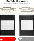 Comparison of bubble thickness in Black Opaque Bubble Mailers 4x8 Inch Self Seal 52 Pack Padded Envelopes