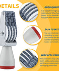 Durable 4 Digit Number Roller Stamp with grey dials and red base for easy marking in busy offices and retail shops.