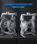 Tough As Nails Air Operated Double Diaphragm Pump Featuring One Point Five Inch Ports And Polypropylene Construction For Reliable Waste Oil And Chemical Transfer At 50 Gpm on display.