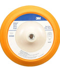 Stikit Disc Pad 8 Inch Coarse Grade For Paint Stripping with soft foam core and 45 degree edge, top view highlighting design