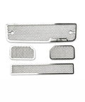 Beefy Stainless Steel Front Grille Radiator Guard For 1/10 Scale RC Crawlers Like TRX4, G500, TRX6, G63 Open Grid Metal Grill Shield