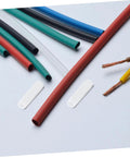 Clear Plastic Screw Covers End Caps Set For Thread Protection And Cable Shielding Round Tube Bolt Caps shown with wires