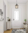 Small Rustic Farmhouse Wooden Pendant Light 1 Light Hanging Ceiling Fixture For Kitchen Island Foyer Dining Room Bedroom Living Room Handmade Antique Style With Adjustable 59-Inch Chain E26 Socket Dimmer Ready Bulb Not Included in white entryway