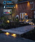 8 Pack 7 Inch LED Hardscape Lighting For Retaining Walls And Outdoor Steps Low Voltage Paver Lights illuminating pathway