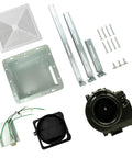 Ultra Quiet Bathroom Exhaust Fan 90 CFM For 80 To 90 Sq Ft Rooms parts including 4 inch duct collar and mounting hardware