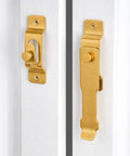 Gold Stainless Steel Barn Door Latch For Gate Bi Fold Sliding Door Lock Antique Cabinet And Closet Latches