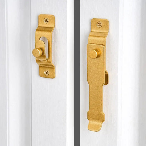 Gold Stainless Steel Barn Door Latch For Gate Bi Fold Sliding Door Lock Antique Cabinet And Closet Latches