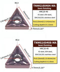 20 Pcs Purple Carbide Turning Inserts For Lathe Machining Steel And Stainless Steel Pro Grade Cutters TNMG160404/08