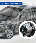 Front Wheel Hub And Bearing Assembly For Nissan Altima 2007 2012 2.5L 4 Cylinder Five Lug With Encoder ABS Replacement