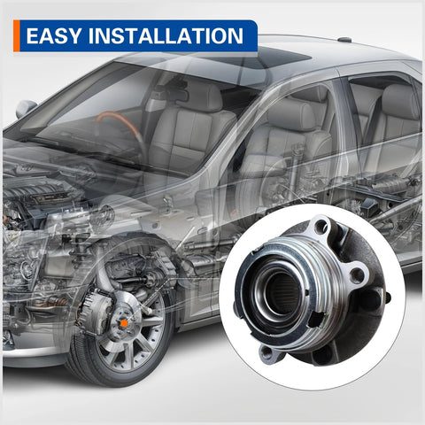 Front Wheel Hub And Bearing Assembly For Nissan Altima 2007 2012 2.5L 4 Cylinder Five Lug With Encoder ABS Replacement
