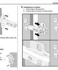 Installation guide for 4 Pack Full Overlay Frameless Soft Close European Kitchen Cabinet Hinges with 110 Degree Opening