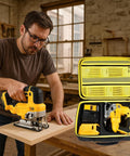 DeWalt 20V Max XR Jigsaw Case With Rugged Interior Tray For DCS334B DCS335B Jigsaw Blade Battery And Charger Storage