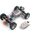 4X4 RC Car Chassis Kit For Off Road Climbing Remote Control Build Block Car With M Motor And Servo Steering AA Battery Box 62.4x20mm Wheels DIY STEM Set For Hands On Engineering